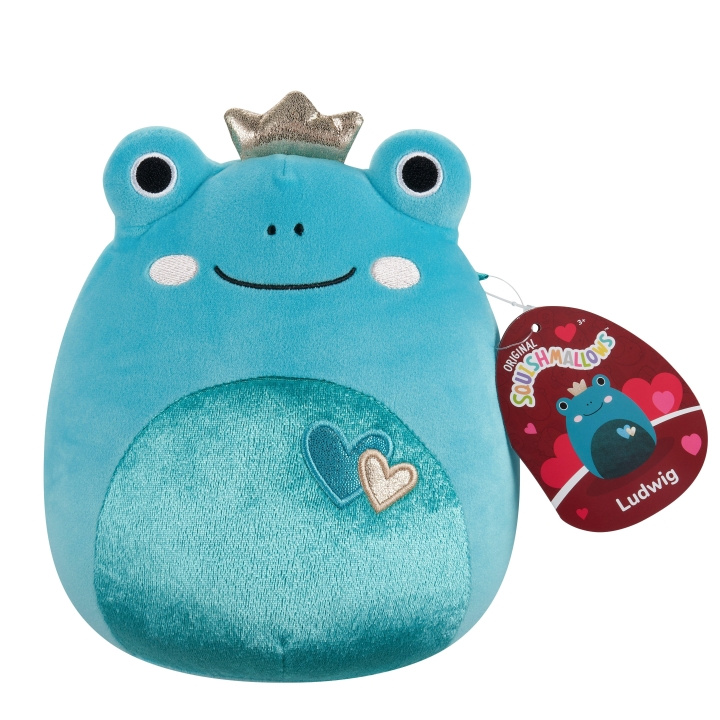 Squishmallows 19 cm Hart Pluche - Ludwig Kikker in de groep SPEELGOED, KINDER- & BABYPRODUCTEN / Babyspeelgoed / Knuffels bij TP E-commerce Nordic AB (D15526)