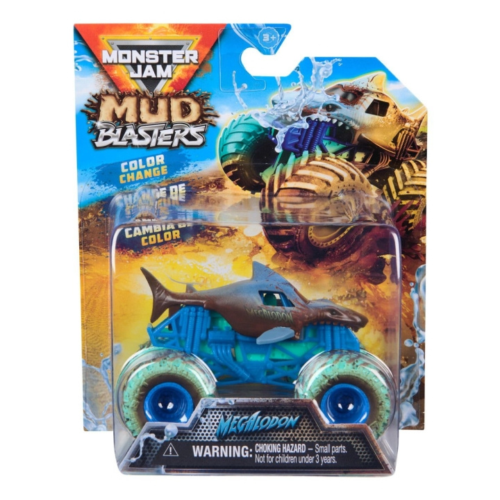 Monster Jam 1:64 Mud Blasters - Megaladon in de groep SPEELGOED, KINDER- & BABYPRODUCTEN / Speelgoed / Speelgoedauto\'s bij TP E-commerce Nordic AB (D15561)