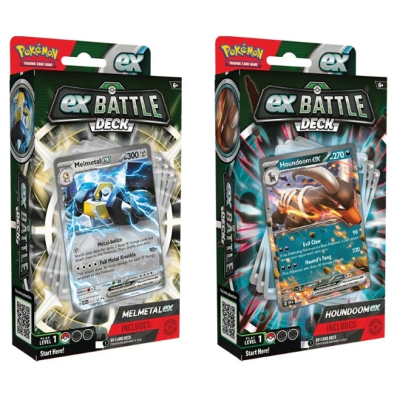 Pokémon Wedstrijd Dek EX - Melmetal/Houndoom (POK85591) in de groep SPEELGOED, KINDER- & BABYPRODUCTEN / Spelletje / Kaartspel bij TP E-commerce Nordic AB (D15623)