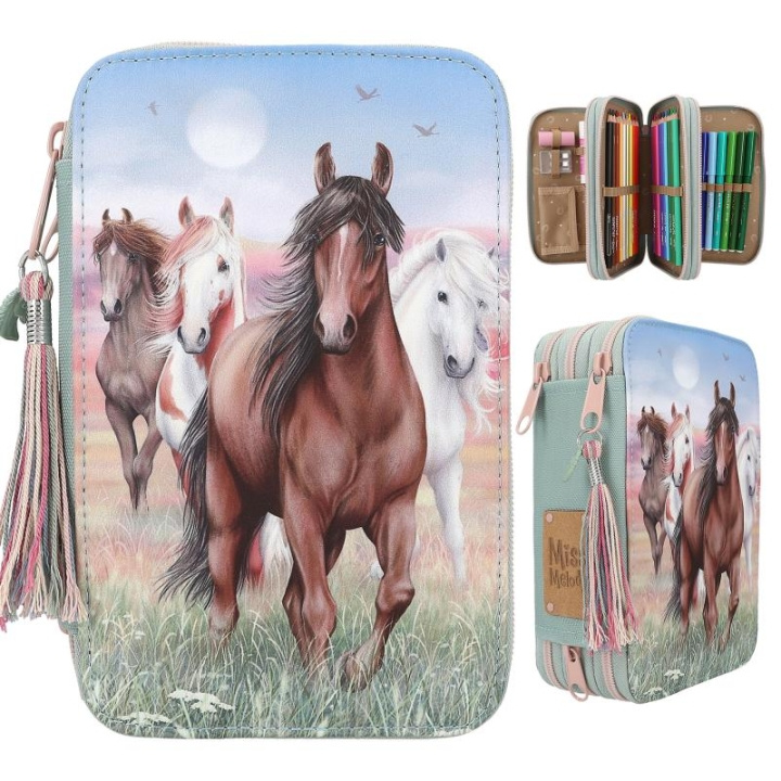 Miss Melody Drievoudig Etui HOOF CLATTER ( 0413121 ) in de groep SPEELGOED, KINDER- & BABYPRODUCTEN / Speelgoed / Tekenen & Tellen bij TP E-commerce Nordic AB (D15667)