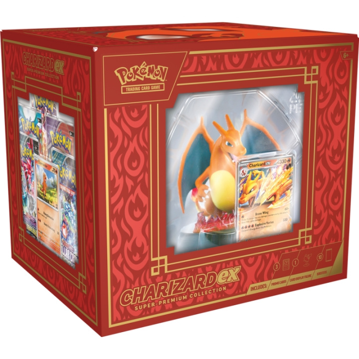 Pokémon Charizard ex Super-Premium Collectie (POK11200) in de groep SPEELGOED, KINDER- & BABYPRODUCTEN / Spelletje / Kaartspel bij TP E-commerce Nordic AB (D15710)