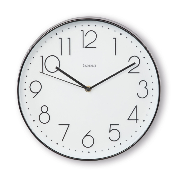 Hama Corsica Wall Clock 30 cm Black/White in de groep HUISHOUDEN & TUIN / Horloges & Tellers / Wandklokken bij TP E-commerce Nordic AB (D15805)