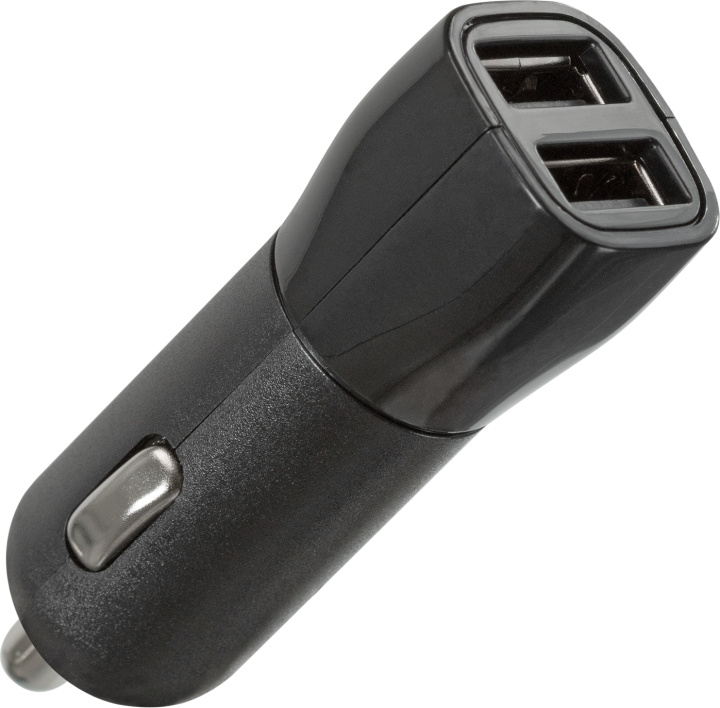 Wave auto-oplader, met twee USB-aansluitingen, 3,1 A in de groep SMARTPHONE & TABLETS / Opladers & Kabels / Autoladers / Autoladers USB bij TP E-commerce Nordic AB (D15846)