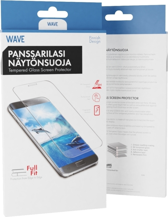 Wave Full Fit gepantserd glas, Honor 9, helder in de groep SMARTPHONE & TABLETS / Mobielbescherming / Huawei/Honor bij TP E-commerce Nordic AB (D15866)