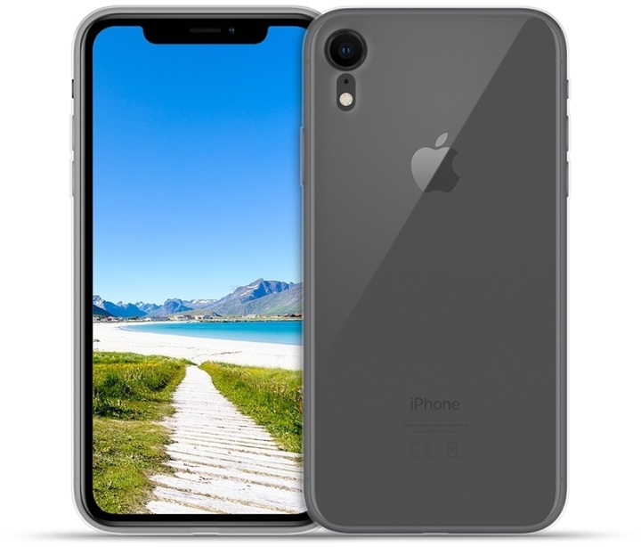 Wave siliconenhoes voor iPhone XR, transparant in de groep SMARTPHONE & TABLETS / Mobielbescherming / Apple / iPhone XR / Hoesjes bij TP E-commerce Nordic AB (D15882)