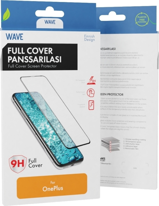 Wave Full Cover 3D gepantserd glas, OnePlus 10 Pro / OnePlus 11, zwart in de groep SMARTPHONE & TABLETS / Mobielbescherming / OnePlus bij TP E-commerce Nordic AB (D16016)