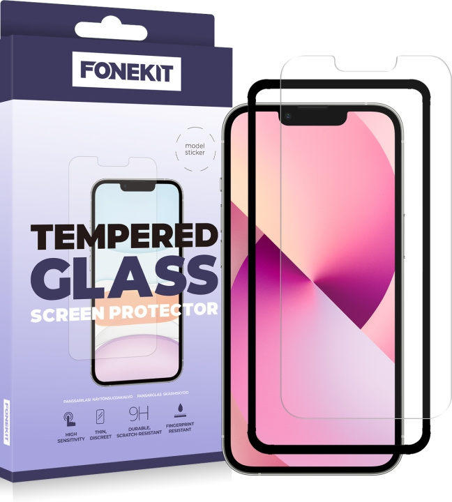 FoneKit gepantserd glas, iPhone 13 Mini in de groep SMARTPHONE & TABLETS / Mobielbescherming / Apple / iPhone 13 Mini bij TP E-commerce Nordic AB (D16029)