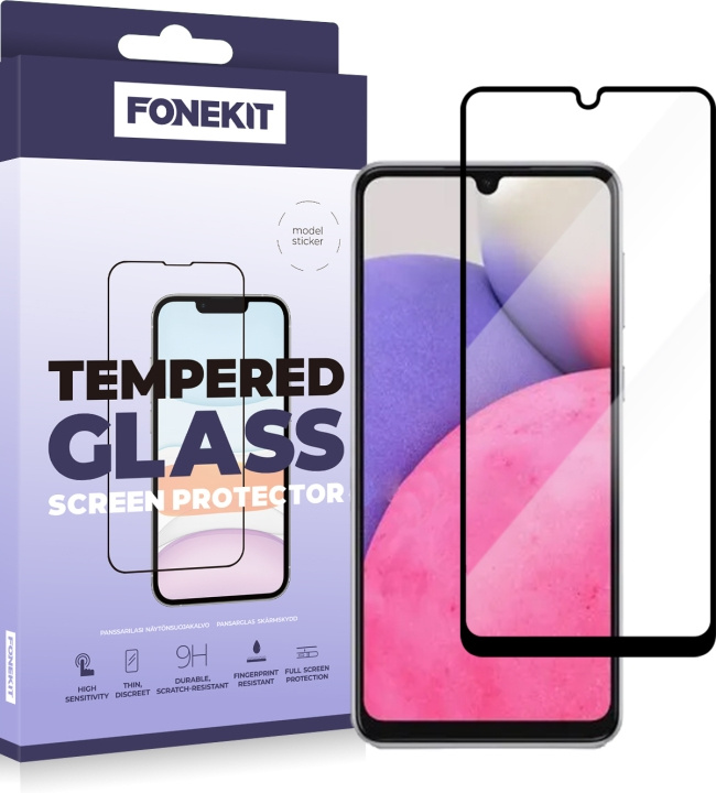 FoneKit Volledig gepantserd glas, Samsung Galaxy A33 5G in de groep SMARTPHONE & TABLETS / Mobielbescherming / Samsung bij TP E-commerce Nordic AB (D16041)