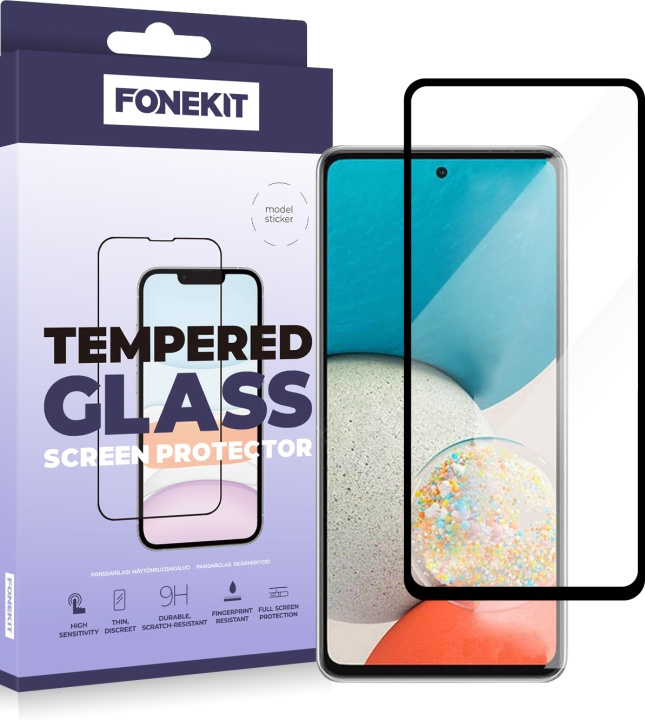FoneKit Volledig gepantserd glas, Samsung Galaxy A53 in de groep SMARTPHONE & TABLETS / Mobielbescherming / Samsung bij TP E-commerce Nordic AB (D16042)