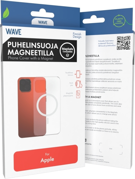 Wave MagSafe-compatibele beschermhoes, iPhone 14, transparant in de groep SMARTPHONE & TABLETS / Mobielbescherming / Apple / iPhone 14 bij TP E-commerce Nordic AB (D16069)