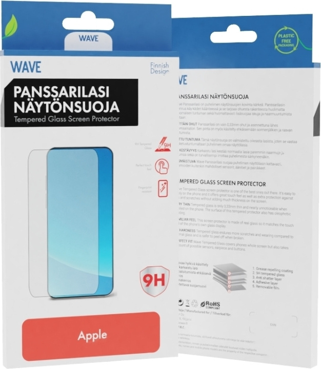 Wave gepantserd glas, iPhone 14 in de groep SMARTPHONE & TABLETS / Mobielbescherming / Apple / iPhone 14 bij TP E-commerce Nordic AB (D16070)