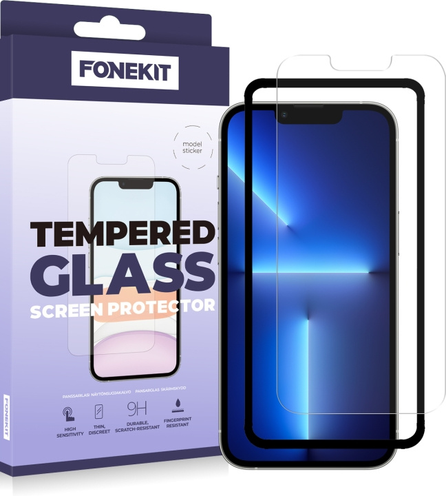 FoneKit gepantserd glas, iPhone 14 Plus in de groep SMARTPHONE & TABLETS / Mobielbescherming / Apple / iPhone 14 bij TP E-commerce Nordic AB (D16121)