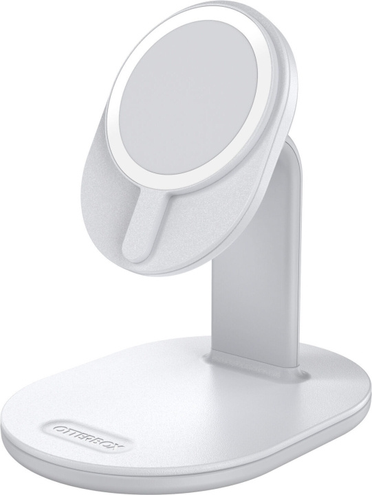 Otterbox MagSafe draadloze oplaadtafelstandaard, wit in de groep SMARTPHONE & TABLETS / Opladers & Kabels / Draadloze Qi-oplader bij TP E-commerce Nordic AB (D16213)