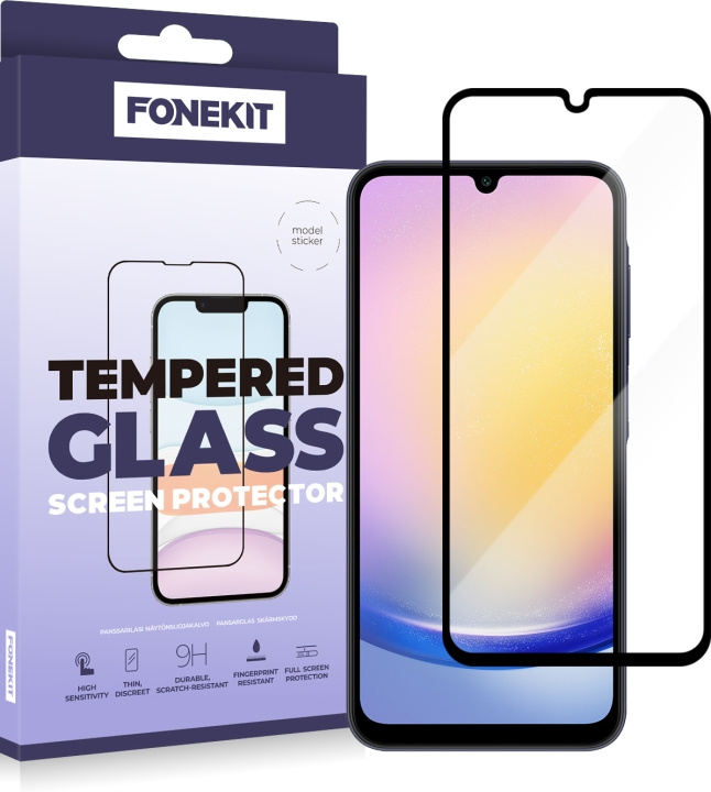 FoneKit Volledig hoesje, Samsung Galaxy A25, zwart in de groep SMARTPHONE & TABLETS / Mobielbescherming / Samsung bij TP E-commerce Nordic AB (D16249)