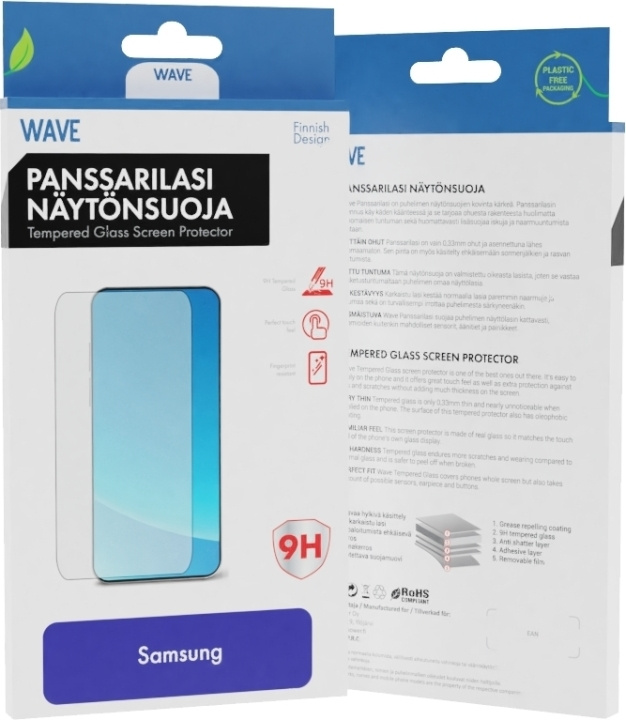Wave gepantserd glas, Samsung XCover7 in de groep SMARTPHONE & TABLETS / Mobielbescherming / Samsung bij TP E-commerce Nordic AB (D16280)