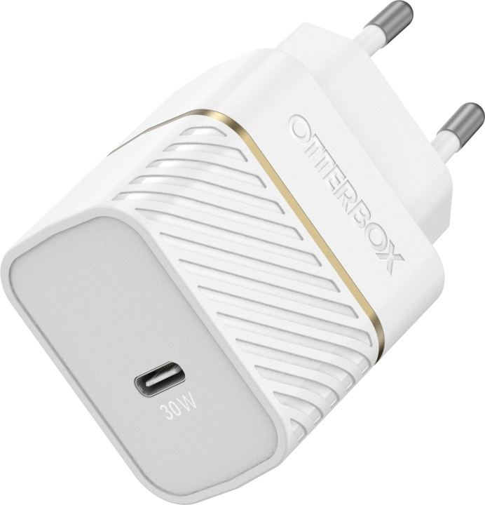 Otterbox 30 W snellader, USB-C, wit in de groep SMARTPHONE & TABLETS / Opladers & Kabels / Wandoplader / Wandoplader Type C bij TP E-commerce Nordic AB (D16424)