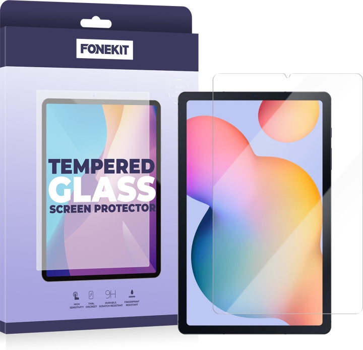 FoneKit gepantserd glas, Samsung Galaxy Tab S6 Lite in de groep SMARTPHONE & TABLETS / Tablet bescherming / Samsung tablets bij TP E-commerce Nordic AB (D16437)