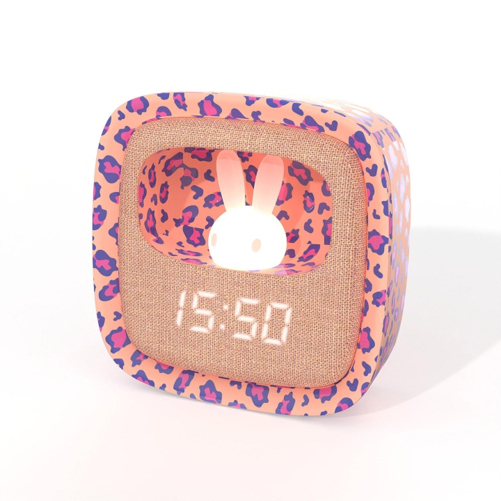 Mobility On Board Väckarklocka med Nattlampa Billy Clock Leopard Rose in de groep HUISHOUDEN & TUIN / Horloges & Tellers / Wekkers bij TP E-commerce Nordic AB (D16452)