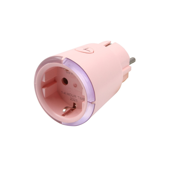 CAPiDi Säkerhetstimer 1-4h Rosa in de groep HUISHOUDEN & TUIN / Elektriciteit & Verlichting / Timers bij TP E-commerce Nordic AB (D16457)