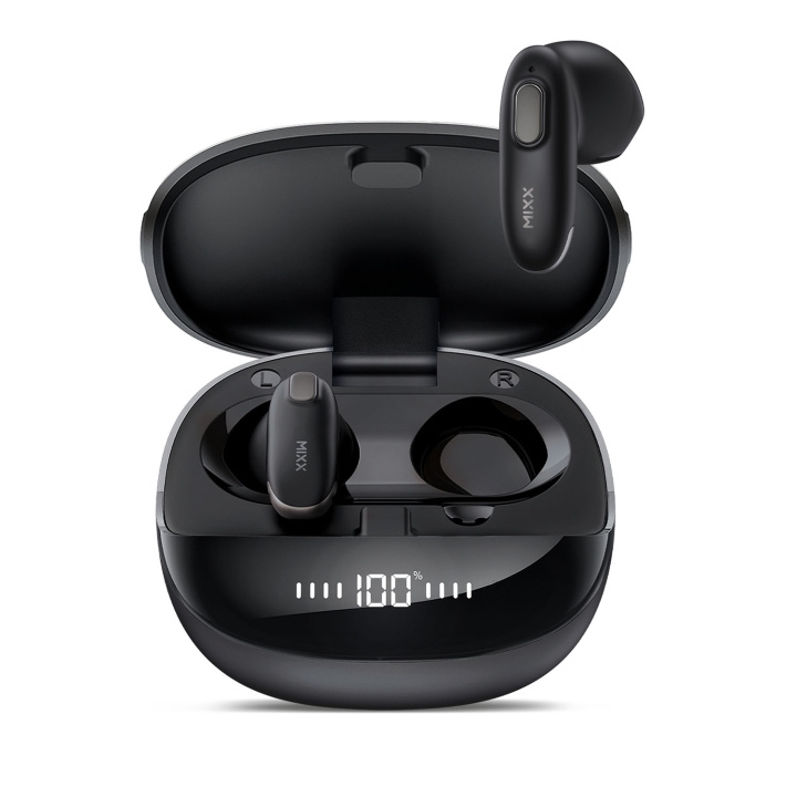 MIXX Hörlur Hybrid Charge 2 In-Ear Tws Qi Trådlös Svart in de groep HOME ELECTRONICS / Audio & Beeld / Koptelefoon & Accessoires / Koptelefoon bij TP E-commerce Nordic AB (D16483)
