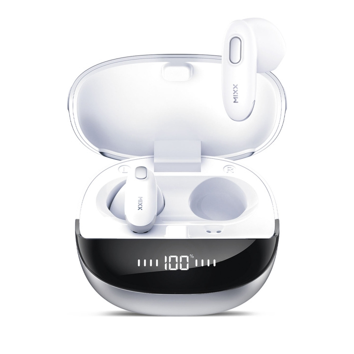 MIXX Hörlur Hybrid Charge 2 In-Ear Tws Qi Trådlös Vit in de groep HOME ELECTRONICS / Audio & Beeld / Koptelefoon & Accessoires / Koptelefoon bij TP E-commerce Nordic AB (D16484)