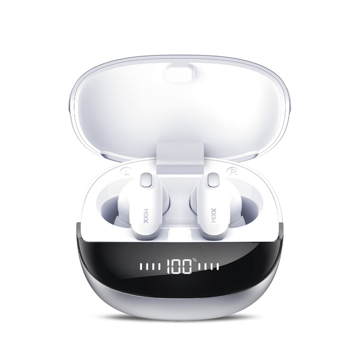 MIXX Hörlur Mini Charge 2 In-Ear Tws Qi Trådlös Vit in de groep HOME ELECTRONICS / Audio & Beeld / Koptelefoon & Accessoires / Koptelefoon bij TP E-commerce Nordic AB (D16485)