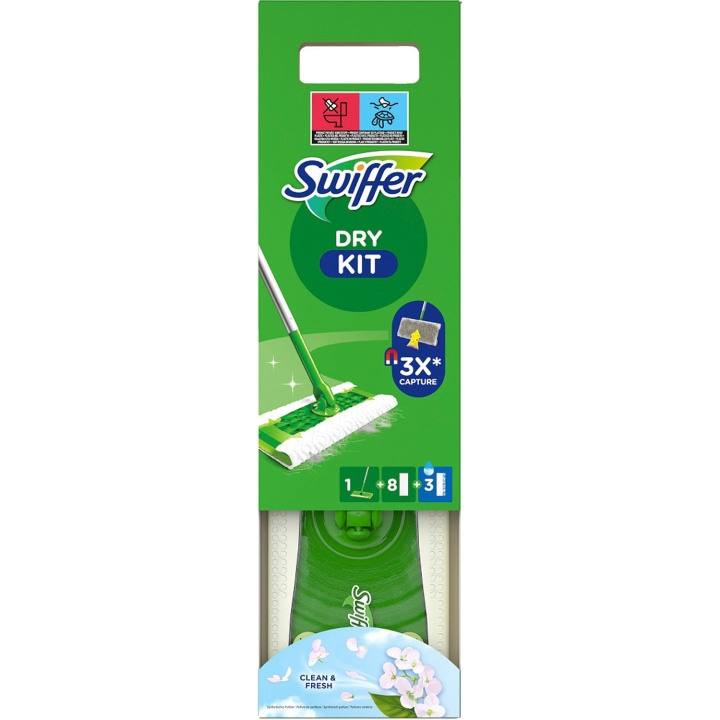 Swiffer Startkit 1 Rengöringsmopp +8st torra +3st fuktiga in de groep HUISHOUDEN & TUIN / Schoonmaakproducten / Overige schoonmaakaccessoires bij TP E-commerce Nordic AB (D16491)