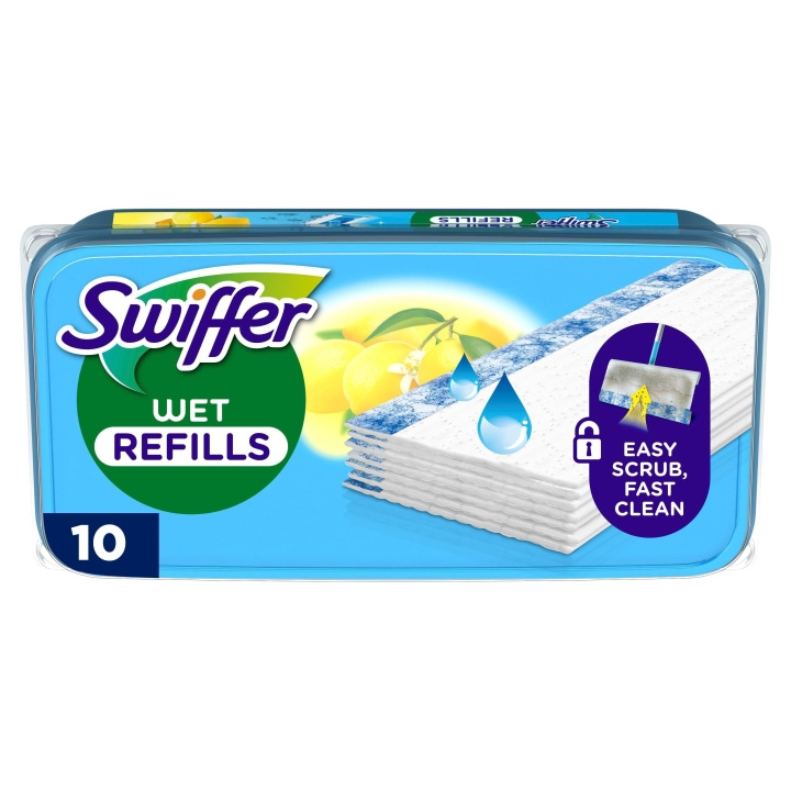 Swiffer Rengöringsdukar för golv, 10st fuktiga med citrusdoft in de groep HUISHOUDEN & TUIN / Schoonmaakproducten / Overige schoonmaakaccessoires bij TP E-commerce Nordic AB (D16496)