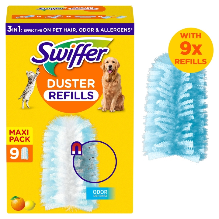Swiffer Dammvippa refiller 9st Husdjur in de groep HUISHOUDEN & TUIN / Schoonmaakproducten / Overige schoonmaakaccessoires bij TP E-commerce Nordic AB (D16501)