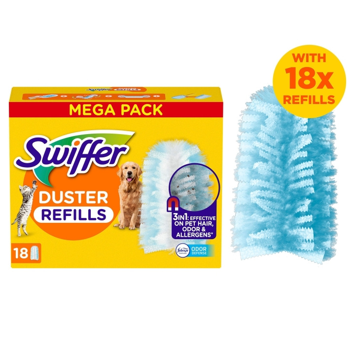Swiffer Dammvippa refiller 18st Husdjur in de groep HUISHOUDEN & TUIN / Schoonmaakproducten / Overige schoonmaakaccessoires bij TP E-commerce Nordic AB (D16502)