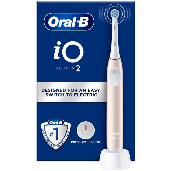 Oral B Eltandborste iO2 Series Calm Pink in de groep BEAUTY & HEALTH / Mondverzorging / Elektrische tandenborstels bij TP E-commerce Nordic AB (D16507)