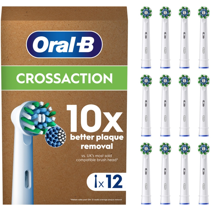 Oral B Borsthuvud CrossAction 12st in de groep BEAUTY & HEALTH / Mondverzorging / Elektrische tandenborstelaccessoires bij TP E-commerce Nordic AB (D16534)