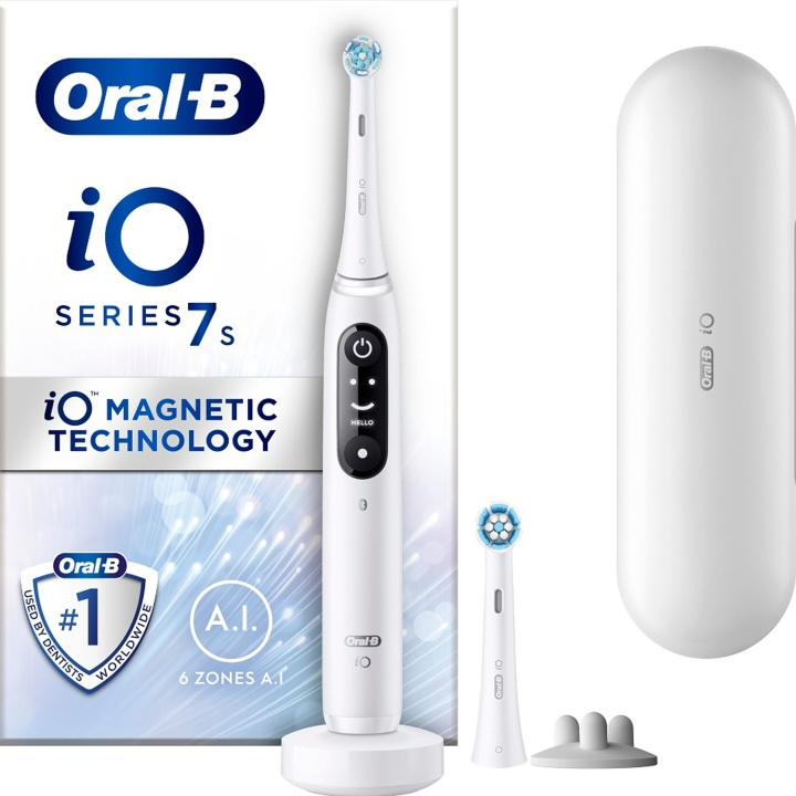 Oral B Eltandborste iO7 White in de groep BEAUTY & HEALTH / Mondverzorging / Elektrische tandenborstels bij TP E-commerce Nordic AB (D16537)