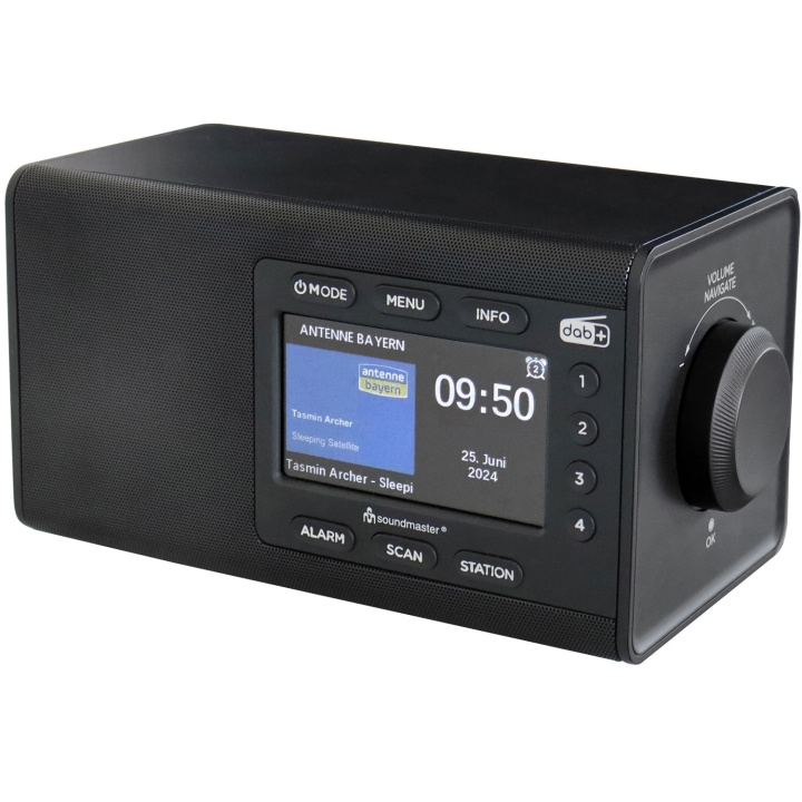 Soundmaster Bordsradio med färg-display och förvalsknappar in de groep HOME ELECTRONICS / Audio & Beeld / Thuisbioscoop, Hifi en Draagbaar / Radio & Wekkers / Draadloze audiozender bij TP E-commerce Nordic AB (D16543)