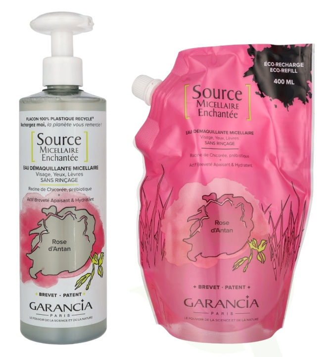 Garancia Source Micellar Cleansing Water Old Rose Set 800 ml 2x400ml in de groep BEAUTY & HEALTH / Huidsverzorging / Gezicht / Dagcrème bij TP E-commerce Nordic AB (D16612)