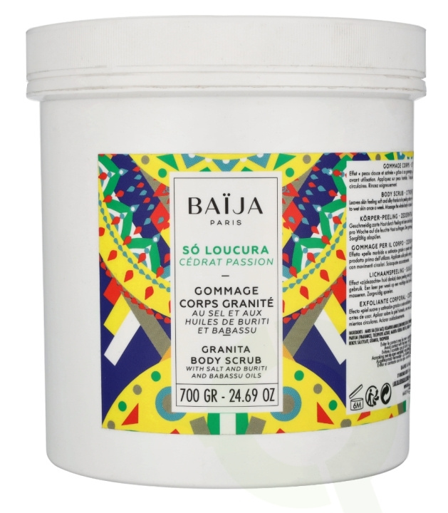 Baija Paris Baija So Loucura Body Scrub Citron Passion Fruit 700 g in de groep BEAUTY & HEALTH / Huidsverzorging / Gezicht / Scrub / Peeling bij TP E-commerce Nordic AB (D16687)