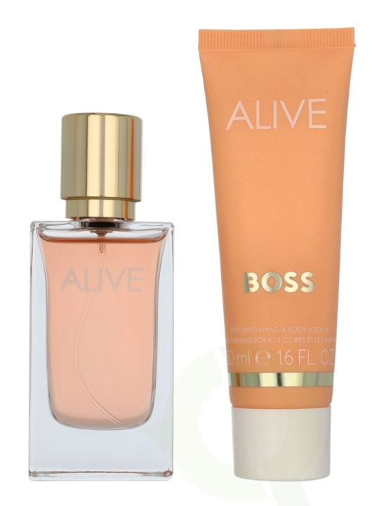 Hugo Boss Alive Giftset 80 ml Edp Spray 30ml/Hand & Body Lotion 50ml in de groep BEAUTY & HEALTH / Geuren & Parfum / Parfum / Parfum voor haar bij TP E-commerce Nordic AB (D16708)