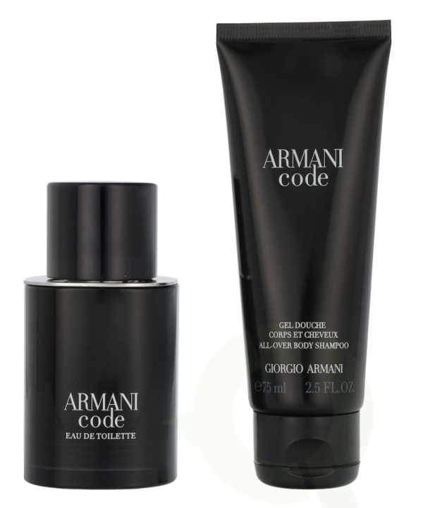 Armani Code Pour Homme Giftset 125 ml Edt Spray 50ml/Shower Gel 75ml in de groep BEAUTY & HEALTH / Cadeausets / Cadeausets voor hem bij TP E-commerce Nordic AB (D16712)