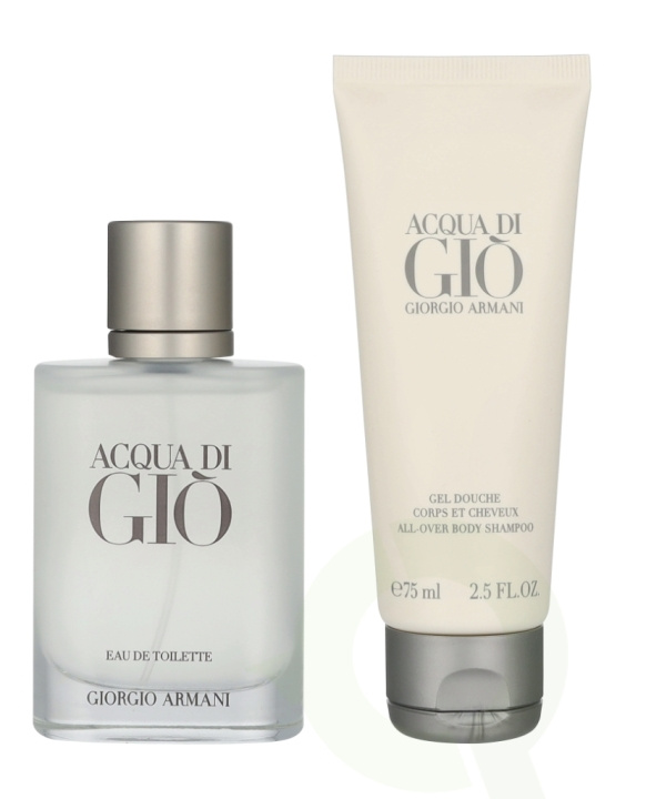 Armani Aqua Di Gio Giftset 125 ml Edt Spray 50 ml/Body Shampoo 75 ml in de groep BEAUTY & HEALTH / Cadeausets / Cadeausets voor hem bij TP E-commerce Nordic AB (D16718)