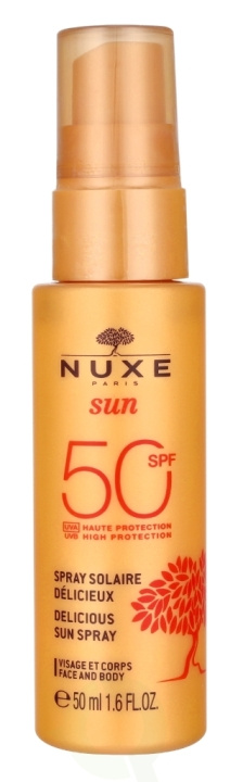 Nuxe Sun Delicious Sun Spray SPF50 50 ml in de groep BEAUTY & HEALTH / Huidsverzorging / Zonnebank / Zonnebescherming bij TP E-commerce Nordic AB (D16738)