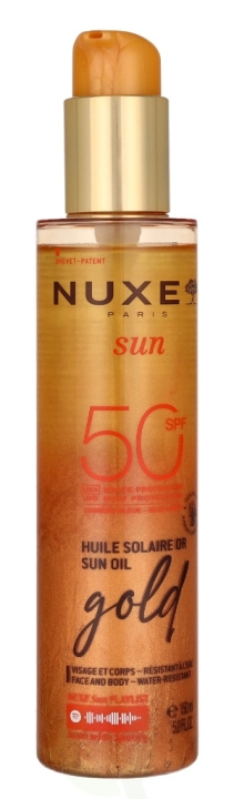 Nuxe Sun High Protection Gold Sun Oil SPF50 150 ml in de groep BEAUTY & HEALTH / Huidsverzorging / Zonnebank / Zonnebescherming bij TP E-commerce Nordic AB (D16739)