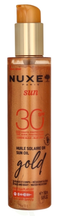 Nuxe Sun High Protection Gold Sun Oil SPF30 150 ml in de groep BEAUTY & HEALTH / Huidsverzorging / Zonnebank / Zonnebescherming bij TP E-commerce Nordic AB (D16740)