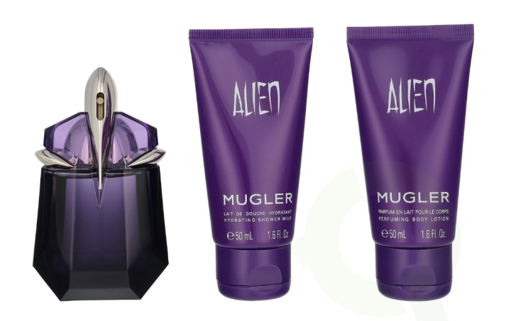 Thierry Mugler Alien Giftset 130 ml Edp Spray 30ml/Body Lotion 50ml/Shower Milk 50ml in de groep BEAUTY & HEALTH / Cadeausets / Cadeausets voor haar bij TP E-commerce Nordic AB (D16761)