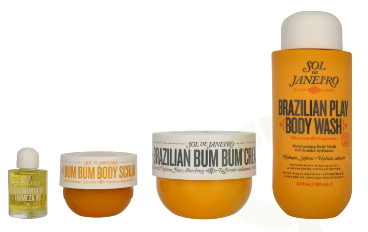 Sol De Janeiro Rio Shower Ritual Giftset 712 ml Body Cream 240ml/Body Scrub 75g/Shower Gel 385ml/Body Oil 12ml in de groep BEAUTY & HEALTH / Cadeausets / Cadeausets voor haar bij TP E-commerce Nordic AB (D16770)