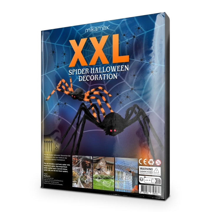 MikaMax XXL Spinnen Halloween Decoratie in de groep SPORT, VRIJE TIJD & HOBBY / Leuke dingen / Leuke dingen bij TP E-commerce Nordic AB (D16887)