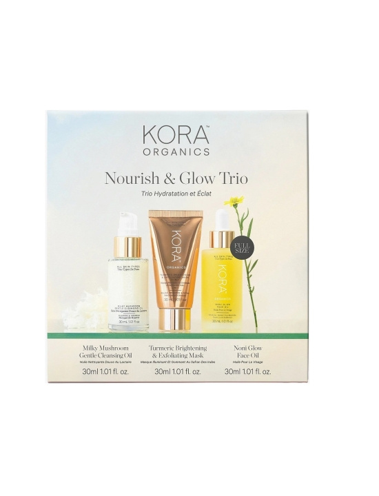 KORA Organics Nourish & Glow Trio Hydratatie Geschenkverpakking in de groep BEAUTY & HEALTH / Cadeausets / Cadeausets voor haar bij TP E-commerce Nordic AB (D16949)