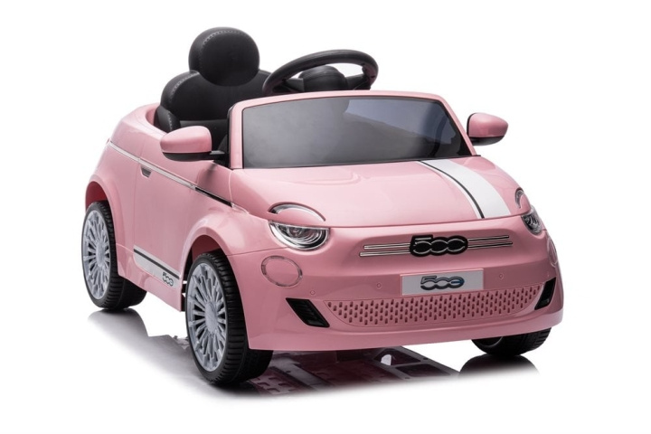 Azeno Elektrische auto - Fiat 500e 12V - Roze (6951305) in de groep SPEELGOED, KINDER- & BABYPRODUCTEN / Speelgoed / Loopauto\'s bij TP E-commerce Nordic AB (D16960)