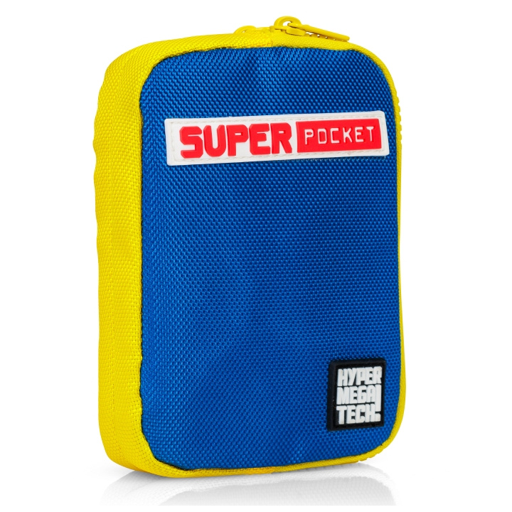 Blaze Evercade Hmt Super Pocket Stoffen Etui - Blauw/Geel in de groep HOME ELECTRONICS / Spelconsoles en accessoires / Overige games bij TP E-commerce Nordic AB (D16971)