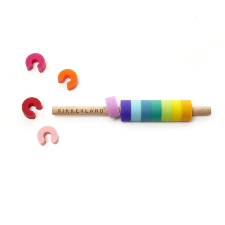 Kikkerland Regenboog drankmarkeerders (BA86) in de groep SPORT, VRIJE TIJD & HOBBY / Leuke dingen / Handige spullen bij TP E-commerce Nordic AB (D16997)