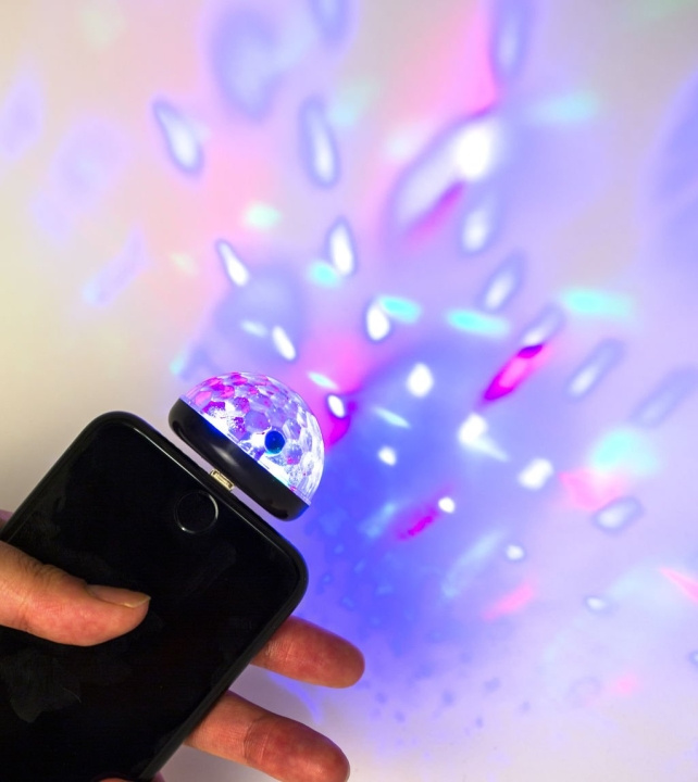 Kikkerland Disco Light voor zwarte telefoon (US173-BK-EU) in de groep SPORT, VRIJE TIJD & HOBBY / Leuke dingen / Leuke dingen bij TP E-commerce Nordic AB (D16998)